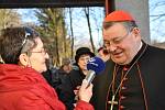 Mariánská sobota v Koclířově s kardinálem Dominikem Dukou, biskupem královéhradeckým Janem Vokálem a lanškrounským farářem Zbigniewem Czendlikem.