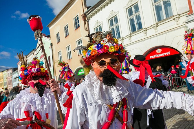 Maškary z Vortové bavily v sobotu lidé ve Svitavách na tradičním masopustu.