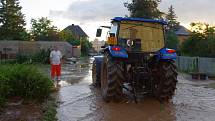 Bleskové povodně zasáhly Svitavy, pondělí 16. srpna 2010.