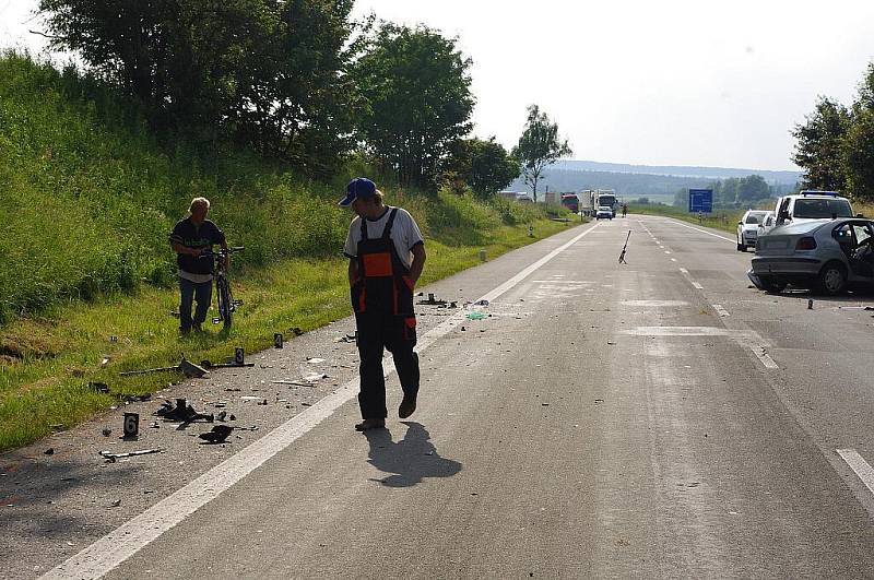 Vážná dopravní nehoda komplikovala provoz na silnici I/35 u Svitav.