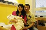 ERIKA JELÍNKOVÁ. Narodila se 29. ledna Anně a Jiřímu z Bystrého. Měřila 47 centimetrů a vážila 2,5 kilogramu.