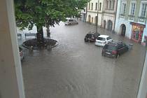 Během chvíle se v Litomyšli ocitlo několik ulic, náměstí a křižovatky i dětské hřiště u řeky Loučné.