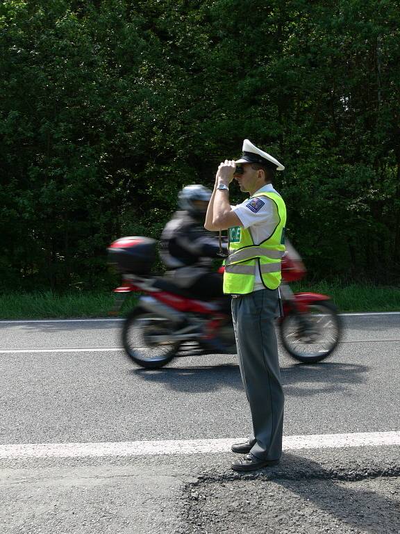 Policejní akce u Březové nad Svitavou.