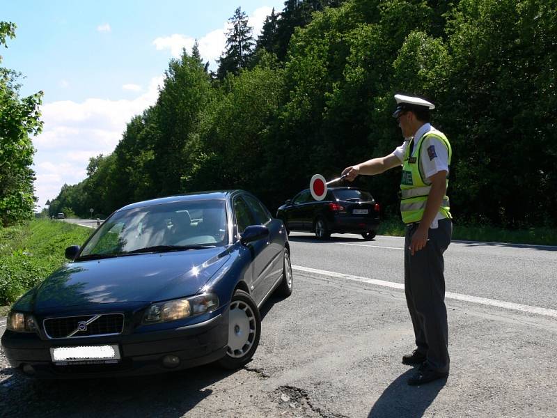 Policejní akce u Březové nad Svitavou.