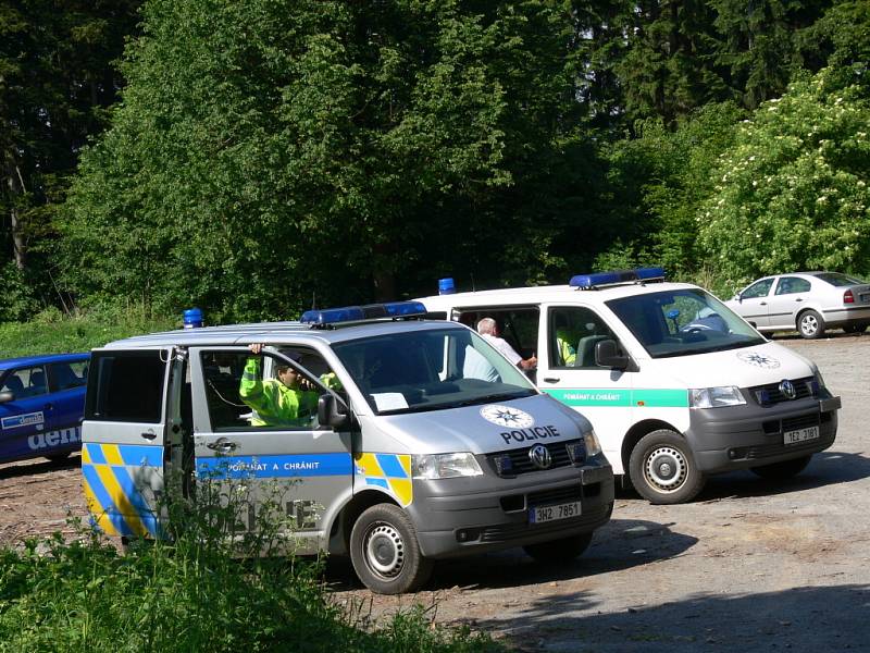 Policejní akce u Březové nad Svitavou.