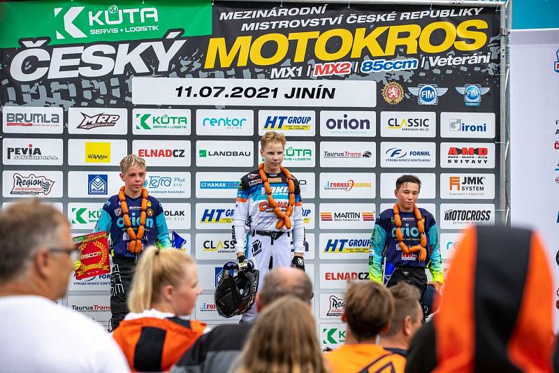 Motokrosaři Orion Racing Teamu v Jiníně.