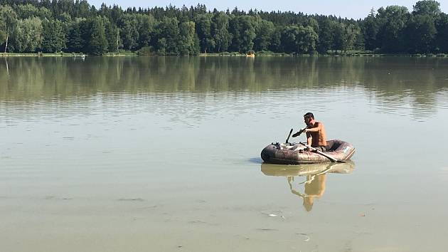 Rybník Rosnička u Svitav je bez života. Podle rybářů všechny ryby uhynuly.