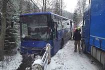Nehoda autobusu u Bystrého na Svitavsku