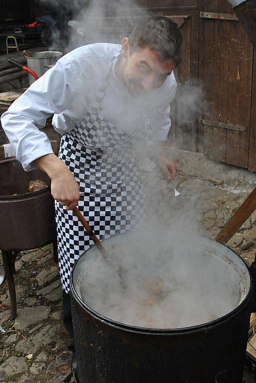 Přípravy na Biskupický kaléšek.