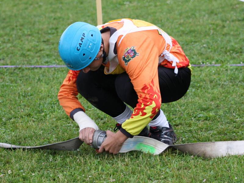 Krajské  kolo soutěže mladých hasičů se konalo  v sobotu ve sportovním areálu ve Vítějevsi. 