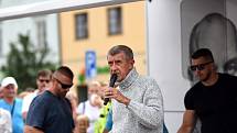 Andrej Babiš na cestě Pardubickým krajem.