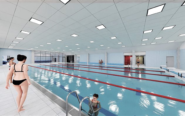 Plavecký bazén ve Svitavách čeká kompletní rekonstrukce. V nové podobě se otevře v září roku 2025.
