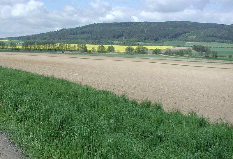 Pozemky Oskara Hochwalda u Jaroměřic, které připadly státu.