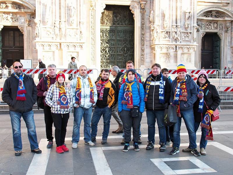 Fanclub Sparty se vydal na zápas do Milána