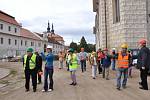 Lidé se mohli v sobotu podívat do některých objektů na zámeckém návrší, kde jinak pracují dělníci a vstup je sem zakázaný.