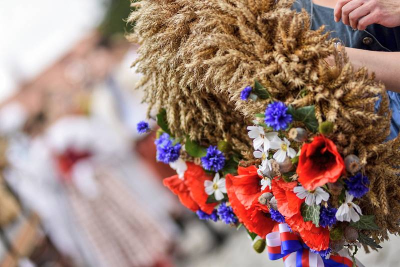 Lidé v Moravské Třebové si užili v sobotu Slamák 2021, tedy dožínkové a pivní slavnosti.