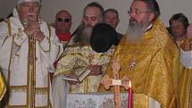 Svěcení základního kamene nového pravoslavného chrámu ve Svitavách.