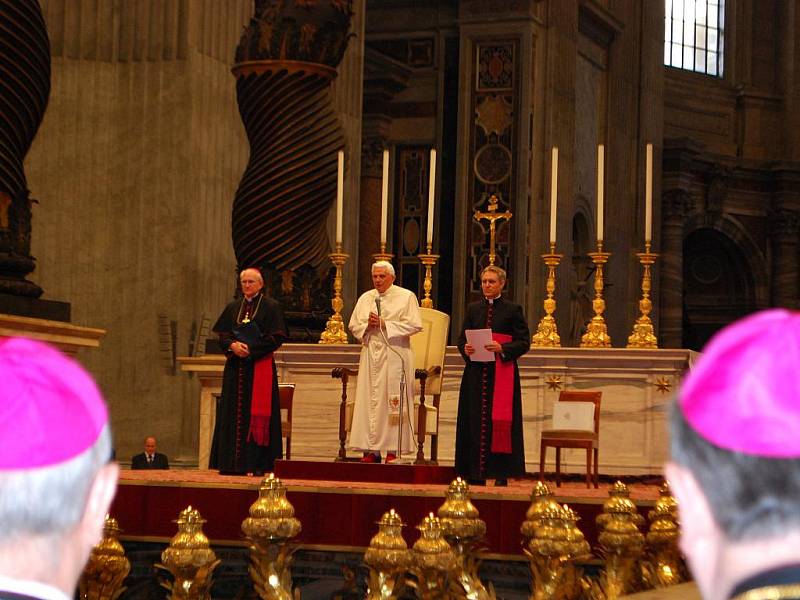 Poutníci z Fatimy v Koclířově se zúčastnili výpravy do Říma k papeži Benediktu XVI.