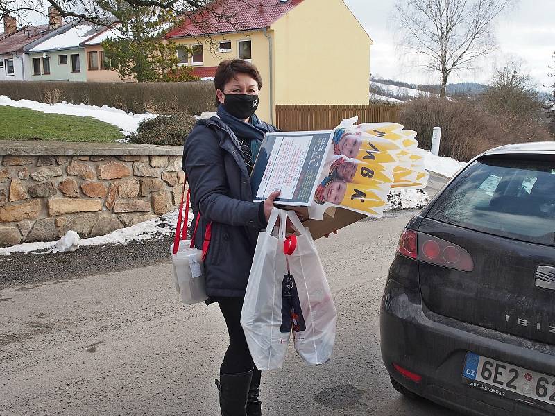 Z letošní Tříkrálové sbírky. Oblastní charita Polička.