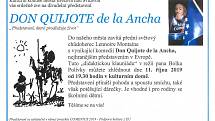 Plakát k divadelní hře Don Quijote de lan Ancha.