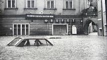 17. května 1984 postihla náměstí v Litomyšli rychlá povodeň.