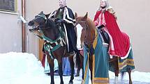 Výstavu Branou muzea do středověku zahájil v Poličce král Přemysl Otakar II. s manželkou Kunhutou.