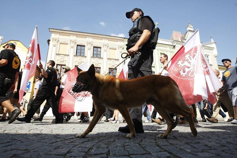 Přes dvě stovky nacionálních radikálů se sešlo v sobotu ve Svitavách. 