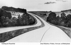 Stavba tzv. Hitlerovy dálnice začala v roce 1939, ale bohužel nebyla nikdy dokončena.