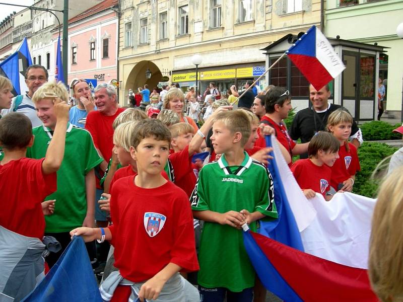 Slavnostní průvod Prešovem a oficiální zahájení mezinárodního turnaje Fragaria Cupu 2007.