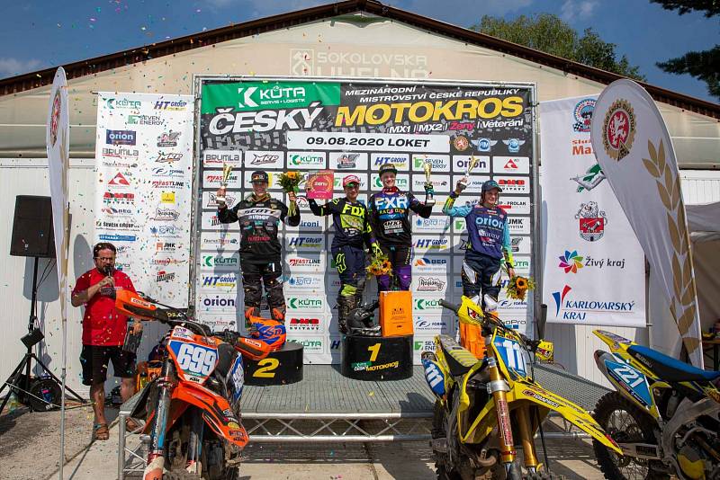 Orion Racing Team v Lokti: Rauchenecker (760), Bartoš (111 MX1, 101 Veterán), Rathouský (99), Nedvěd (202), Laňková (221).