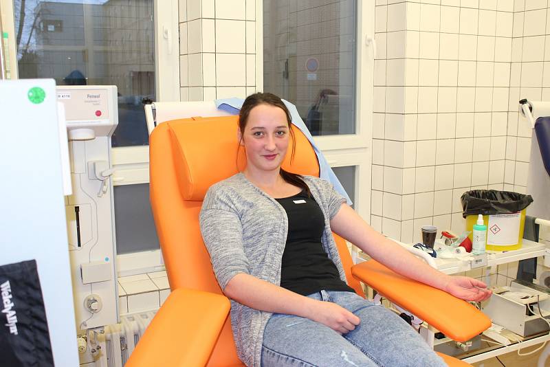 Studenti Střední zdravotnické školy Svitavy darovali krev.