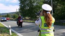 Policisté v Rozhraní přistihli motorkáře, kteří nedodrželi rychlost