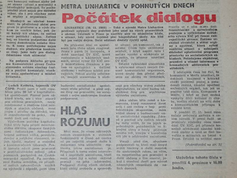 Z Nového Svitavska 6.12.1989.