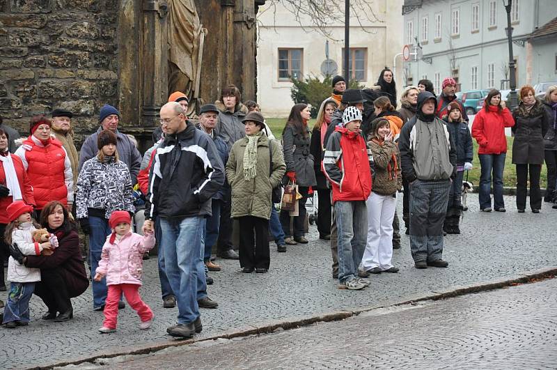 U litomyšlského muzea vystoupila kapela Věneband.