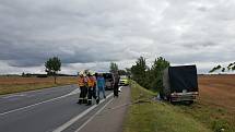 Tragická dopravní nehoda autobusu a dodávky u Koclířova.