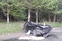 Vážná havárie osobního auta u Opatova na Svitavsku.