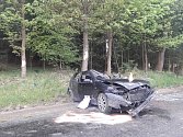 Vážná havárie osobního auta u Opatova na Svitavsku.