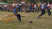 Okresní soutěž v požárním sportu v Sádku u Poličky.