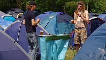 Třináctý ročník hudebního festivalu pod širým nebem Poličské rockoupání.