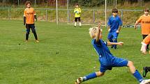 Z ligového utkání mladších žáků U12 mezi FK Kolín a TJ Svitavy.