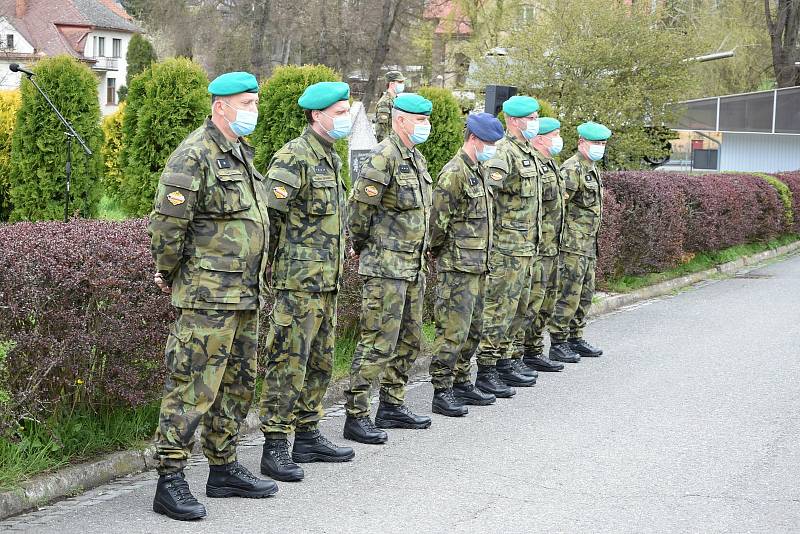 Vojenská škola připomněla výročí ukončení 2. světové války.