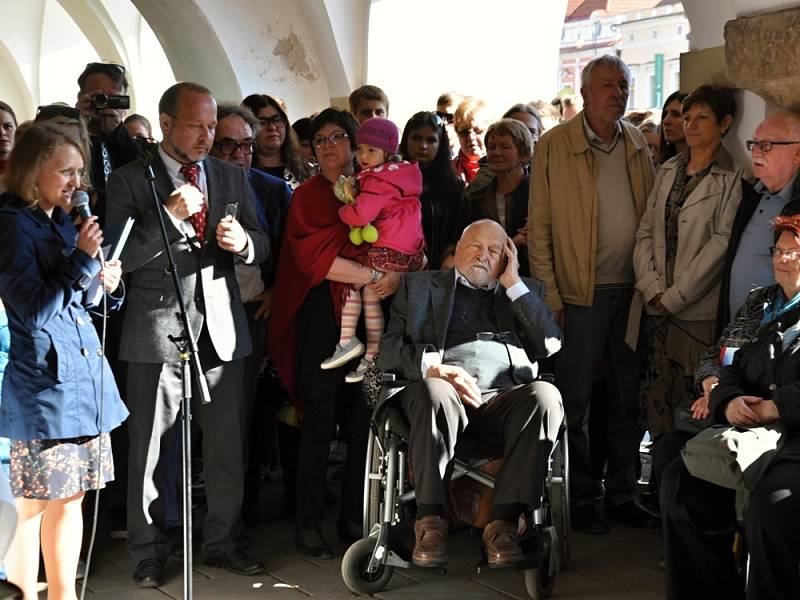 Vernisáž výstavy soch Olbrama Zoubka