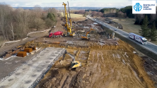 Výstavba dálnice D35 Janov - Opatovec, únor 2024