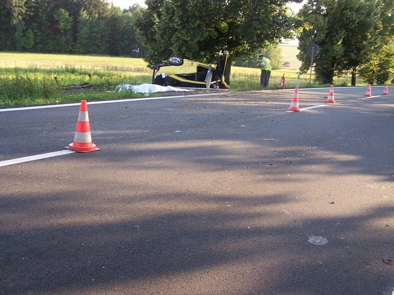 Dopravní nehoda v Borové dopadla tragicky, dva lidi zahynuli