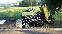 Dopravní nehoda v Borové dopadla tragicky, dva lidi zahynuli