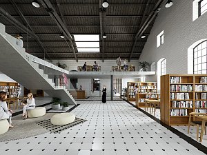 Bývalá mlékárna se promění v moderní kulturní centrum. V architektonické soutěži vyhrál návrh kanceláře Rusina Frei.