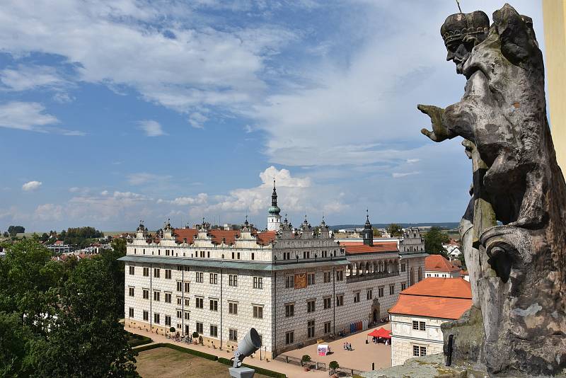 Renesanční zámek v Litomyšli. Od roku 1999 patří mezi památky UNESCO.