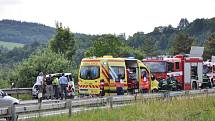 V sobotu po čtrnácté hodině záchranáři vyjížděli k nehodě tří aut na silnici I/35 u Moravské Třebové.