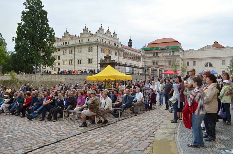 Slavnostního otevření zámeckého návrší v Litomyšli.