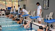 V boleslavském bazéně se sešli plavci z pěti plaveckých oddílů, aby zaplavali časy, které je kvalifikují na krajský přebor.
